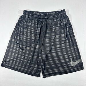 Nike Men's Gray Dri Fit Patterned Athletic Shorts